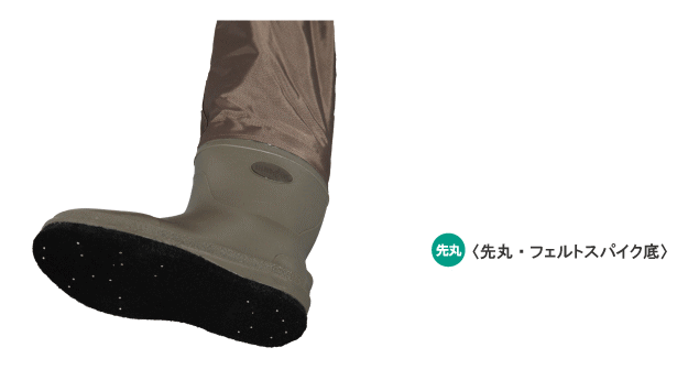 阪神素地 ドライメッシュウェーダー フェルトスパイク 420D 先丸 MW-125 LL (27.0〜27.5cm) / 胴付長靴 / 釣具