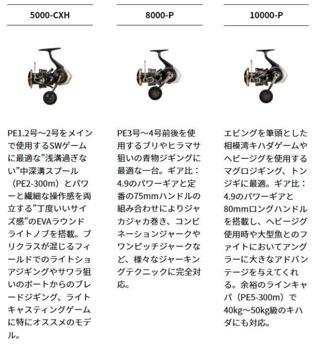 【DAIWA SALTIGA 2020年モデル】  ■10000-P