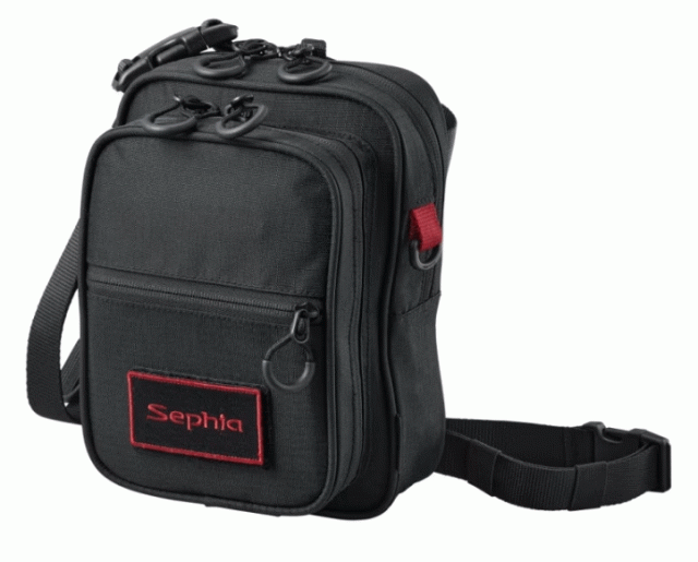 シマノ セフィア ランガンポーチ BP-201W ブラック / エギング バッグ / 釣具 shimano