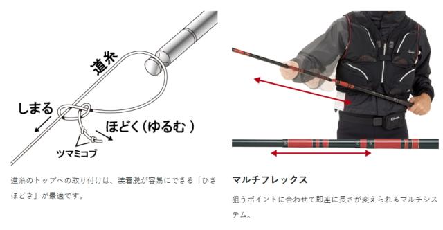 がまかつ がま渓流 マルチフレックス 春彩2 超硬 4.6m / 渓流竿 / gamakatsu