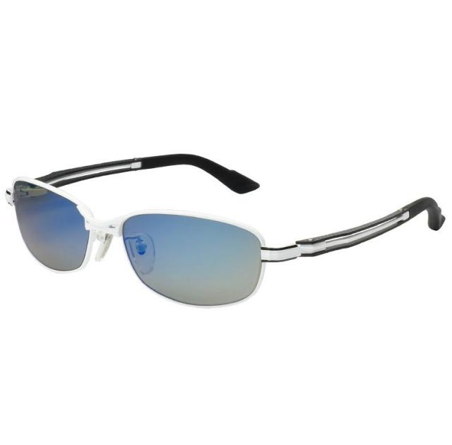 ジール 偏光サングラス オプティクス ゼクー Feiz'57(フェイズ'57) F-2006 マットホワイト トゥルービュースポーツ/ブルーミラー / zeal