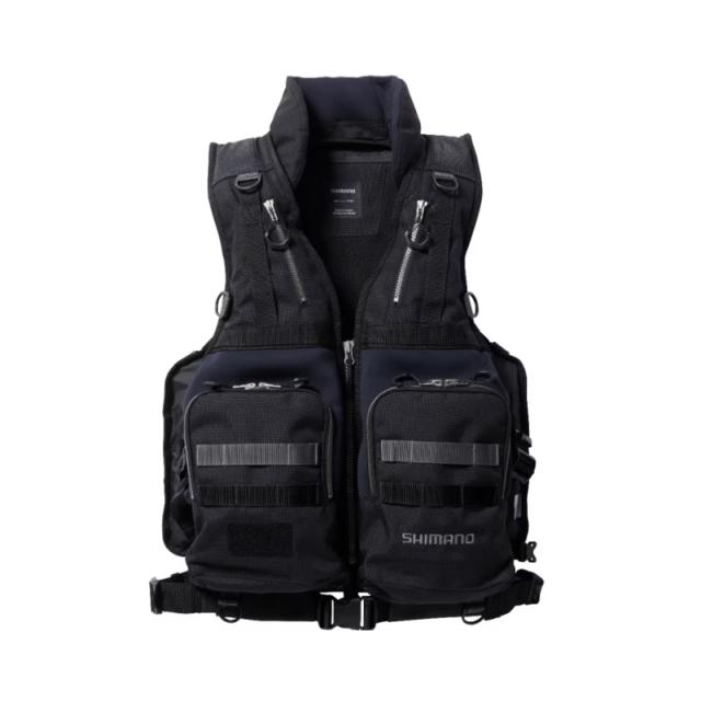シマノ ロックショアタフベスト VF-229X ブラック フリーサイズ / 救命具 釣具 shimano