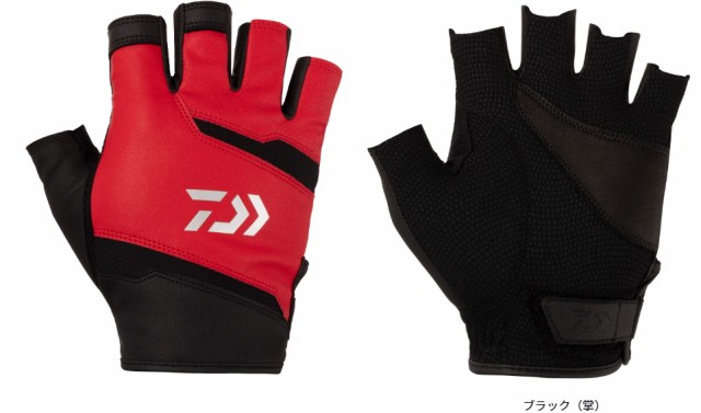 人気が高い  ダイワ レザーフィットグローブ L レッド DG-1524 5本カット その他