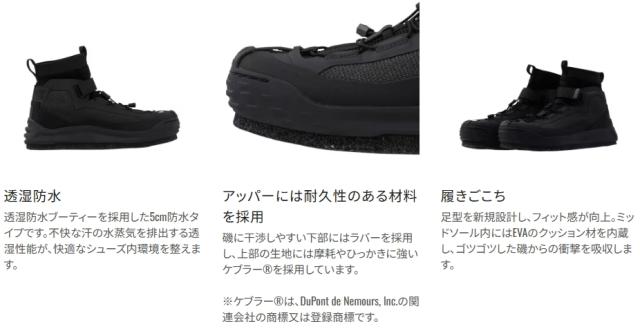 シマノ ドライロックシューズ カットラバーピンフェルト FS-020X チャコール 26.5cm / shimano 釣具_1