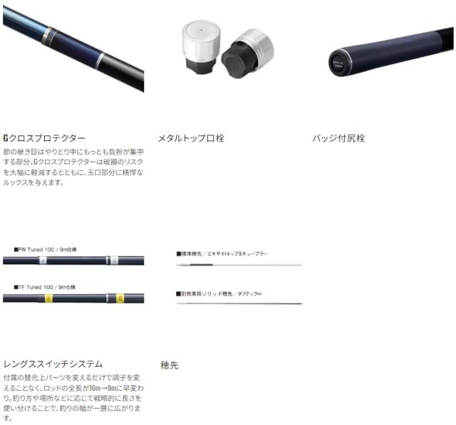 シマノ 23 スペシャル ナギナタ TF-Tuned 100 / 鮎竿 shimano_1