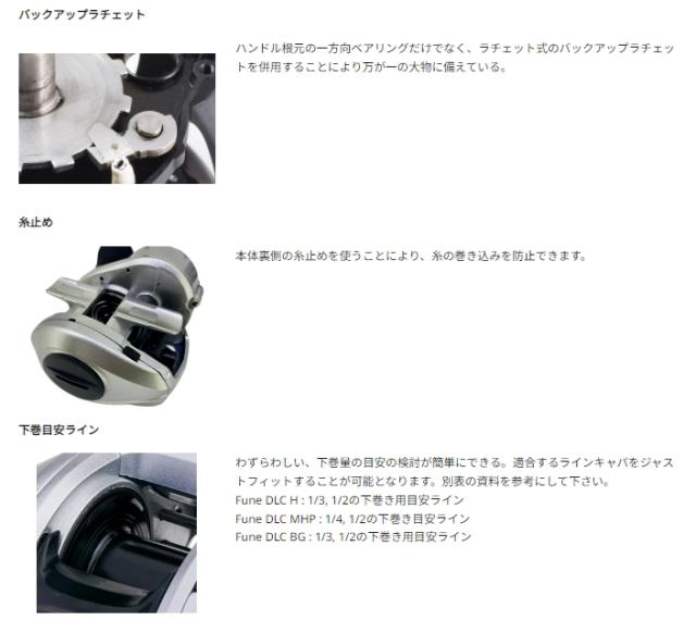 (5)アブガルシア Fune DLC MHP 右ハンドル (カウンター付き両軸リール) 2024年モデル/船/フネ