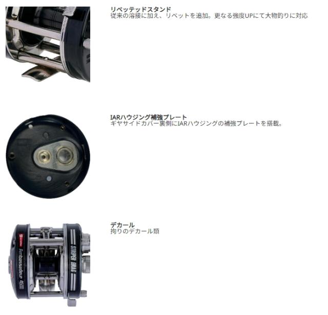 アブ ガルシア アンバサダー ストライパー ブラック AMB.4500 右ハンドル / ベイトリール abugarcia (SP)_3