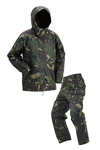 迷彩 レインスーツ アーバン 5680 上下スーツ Mサイズ カモフラグリーン / レインウェア 雨合羽 釣具の通販は