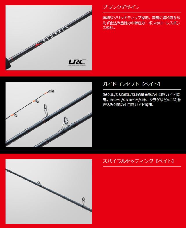 Major Craft REDBACK RB1-S662M タイラバロッド メジャークラフト レッドバック 1G RB1-S662M (ロッド・釣竿