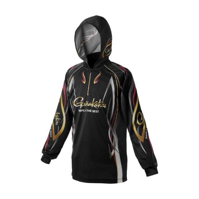 ダイワスペシャル ロングスリーブフルジップシャツ マグマブラック DE-7225 ダイワ ウェア DE-7225 スペシャルロングスリーブフルジップ