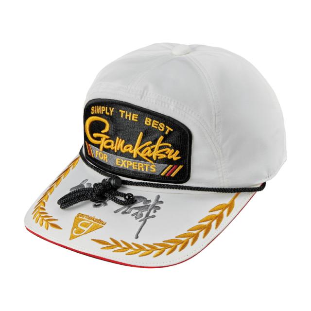 がまかつ ワッペンキャップ(がま磯) GM-9124 ホワイト LLサイズ / 帽子 4月下旬頃入荷予定 先行予約受付中の通販は 7,038円