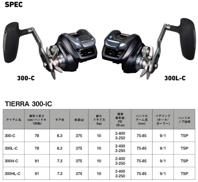 ダイワ 25 ティエラIC 300H-C / 右ハンドル ダイワ 25 ティエラ IC 300H-C 右ハンドル / daiwa 釣具