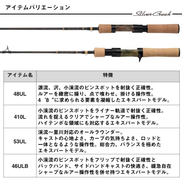 ダイワ シルバークリーク オーラム 410L スピニング / トラウトロッド daiwa 釣具_2