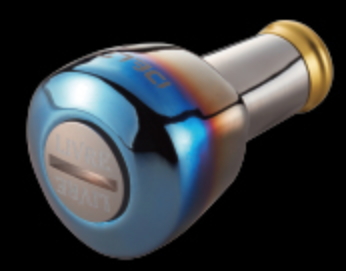 メガテック リブレ 11165 D27FGL-2 ノブ単体デルタ 2個 ファイヤー＋ゴールドC / ハンドルノブ 釣具