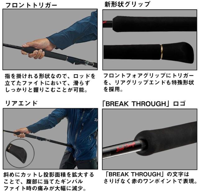 ダイワ 24 ソルティガ ブレイクスルー C88-6/8 / オフショアキャスティングロッド daiwa 釣具