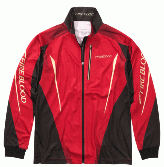 シマノ リミテッドプロ フルジップシャツ SH-107Y ブラッドレッド Mサイズ / ウェア shimano 釣具