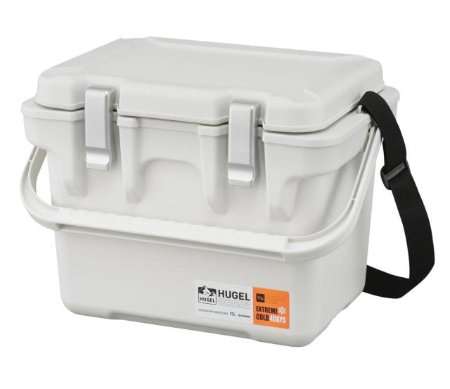 真空断熱 クーラーボックス アイリスオーヤマ HUGEL VITC-15 ホワイトアッシュ 15L / クールボックス iris