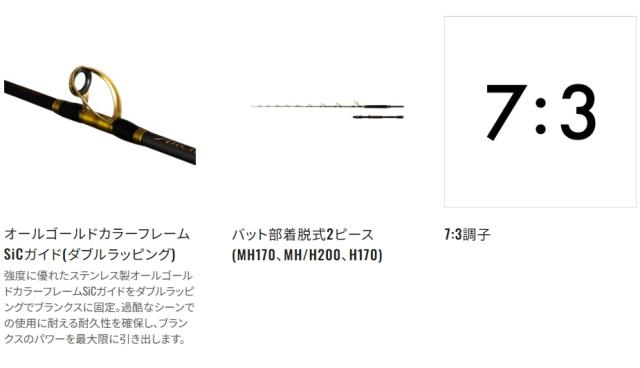 シマノ 25 アルシエラ 泳がせ MH170 / 船竿 shimano 【公式通販】