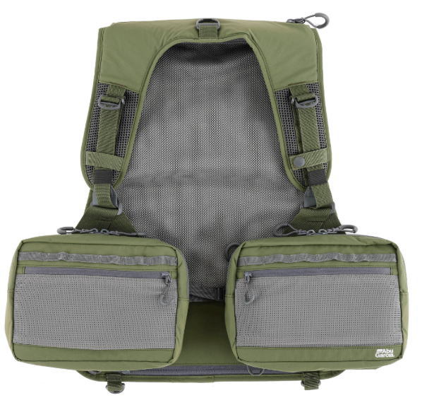 アブガルシア マウンテンストリーム FW フィッシングベスト フリーサイズ オリーブ / ウェア abugarcia