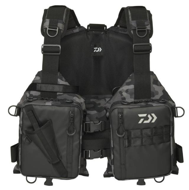 ダイワ ライトフロートゲームベスト DF-6425 ブラックカモ フリーサイズ / 救命具
