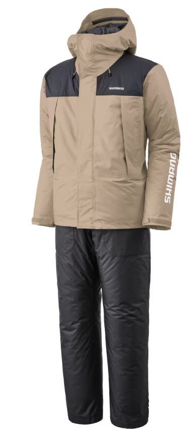 シマノ ベーシックハイロフト レインスーツ 01 RB-077Y XLサイズ ベージュ / レインウェア shimano 釣具