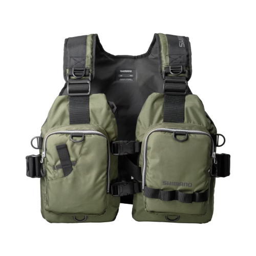 シマノ ゲームベストライト VF-068T ナイトオリーブ フリー / 救命具 ライフジャケット 釣具 shimano