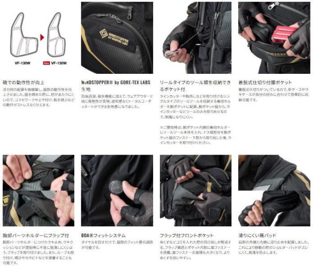 シマノ フローティングベスト リミテッドプロ 枕付 VF-130Y ブラック M