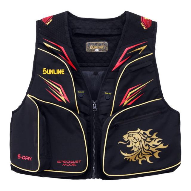 サンライン S-DRY(R) 鮎ベスト SUA-09215 ブラック 3Lサイズ / 鮎友釣り用品 ベスト sunline