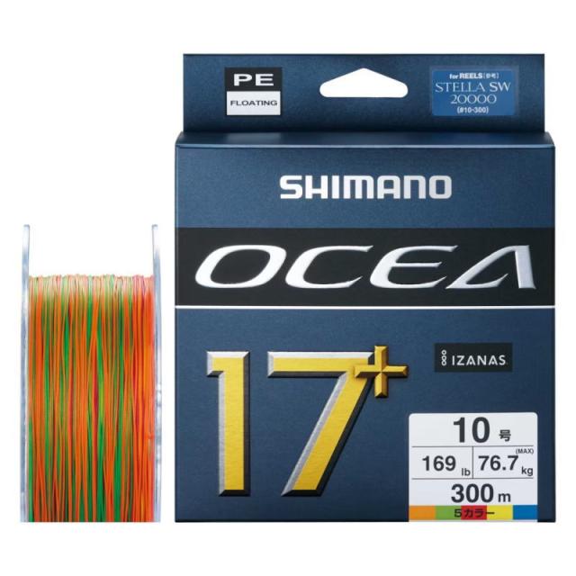 シマノ オシア 17+ PE LD-A71Y 10mx5カラー 300m 10号 / PEライン shimano 釣具