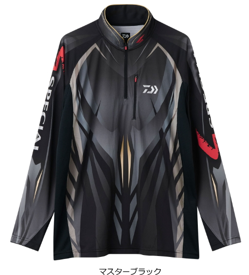 ダイワ スペシャル ロングスリーブシャツ DE-7025 マスターブラック Mサイズ｜鮎 友釣り ウェア｜daiwa 釣具