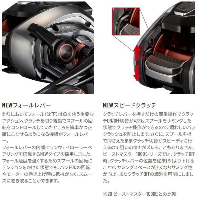 シマノ 26 ビーストマスター 1000 右ハンドル｜電動リール shimano_1