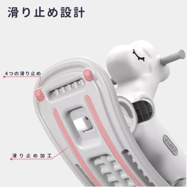 5in1 多機能 ロッキングホース 1歳 2歳 3歳 から 7歳 まで 長く使える 誕生日 プレゼント ギフト ひつじ 揺れる木馬 けん引車 バランスボード 押し車 音鳴らし 付属 安全設計 静音 床保護_6