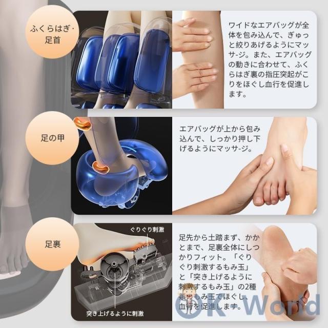 マッサージ器 足 フットマッサージャー 解消グッズ 360° 3Dフットマッサージャー 3way 疲労回復 足ツボマッサージ タイマー機能 敬老の日 プレゼント 新型_6
