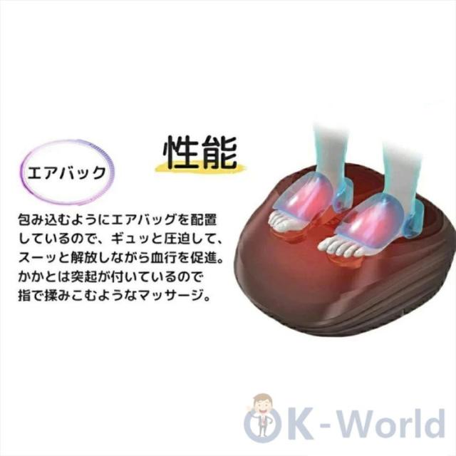 マッサージ器 フットマッサージャー 足裏マッサージ器 多機能 家庭用 ストレス解消 足?ふくらはぎ?足裏 足ツボマッサージ 温熱 敬老の日 プレゼント クリスマスプレゼント 父の日 母の日_5