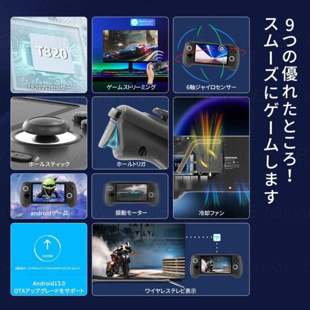 ANBERNIC RG556 エミュレータ機 Android13 T820 5.48インチ 1920*1080 ハンドヘルドゲーム機 冷却ファン ホールジョイスティック 5GWiFi 5500ｍAh 最新進化_1