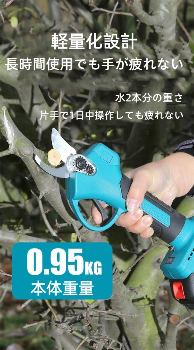 【2026年新モデル】AOTUO 高枝剪定鋏＆チェーンソーセット 36V リチウム電動 2m伸縮ポール付き 4m高枝対応 SK5刃 軽量0.95kg 3.0Ah大容量バッテリー 伐木 剪定 庭木 果樹園 ギフト_10