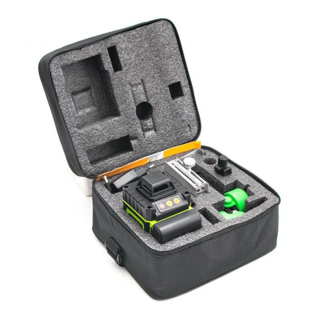 レーザー墨出し器 フルライン 4x360°グリーンレーザー 水平器 三脚 16ライン 高輝度 高精度 小型 30メートル作業範囲 距離測定器 建築用レーザー レ 自動補正_16