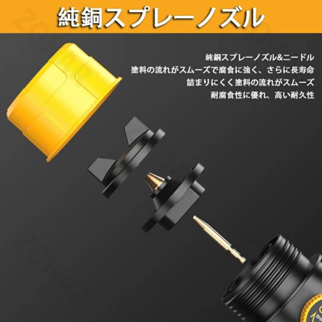 2025年新登場 業務&家庭両用 電動スプレーガン 【充電式コードレス/1000ml大容量】油性・水性塗料対応 吹き付け式 噴霧幅調整可能 強化仕様_9