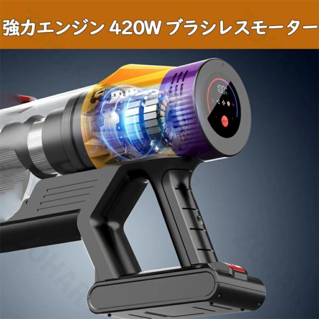 新モデル】 充電スタンド内蔵 コードレスV18掃除機 【45000Pa強吸引力