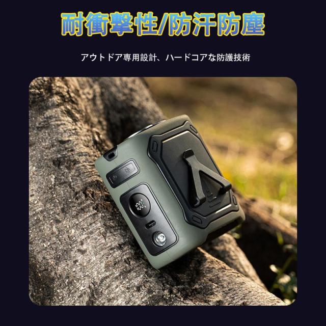 【夏準備・熱中症対策・父の日ギフトに】腰掛け扇風機 4WAY 8000mAh 大容量 5段階風量調節 強力 静音 首掛け/腰掛け/卓上 コードレス 熱中症対策に アウトドア/屋外作業/オフィス/通勤に プレゼント ギフト 2026 おすすめ_12