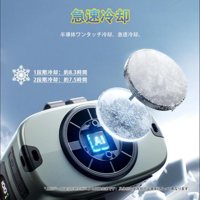 【夏準備・熱中症対策・父の日ギフトに】腰掛け扇風機 4WAY 8000mAh 大容量 5段階風量調節 強力 静音 首掛け/腰掛け/卓上 コードレス 熱中症対策に アウトドア/屋外作業/オフィス/通勤に プレゼント ギフト 2026 おすすめ_5
