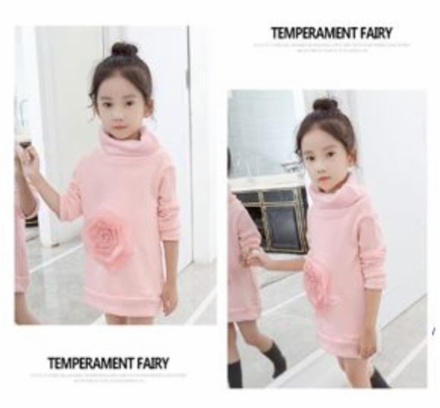 A194 ピンク ポイント消化 子供服 韓国 新品 ワンピース キッズ 110cm 裏起毛 女の子 男の子 かわいい ダウン ジャンバー コートの通販はau Wowma Deerchildren