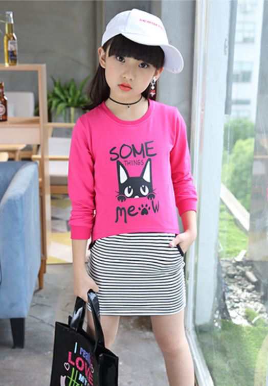 A64 160cm ポイント消化 子供服 韓国 新品 2点セット キッズ 女の子 女