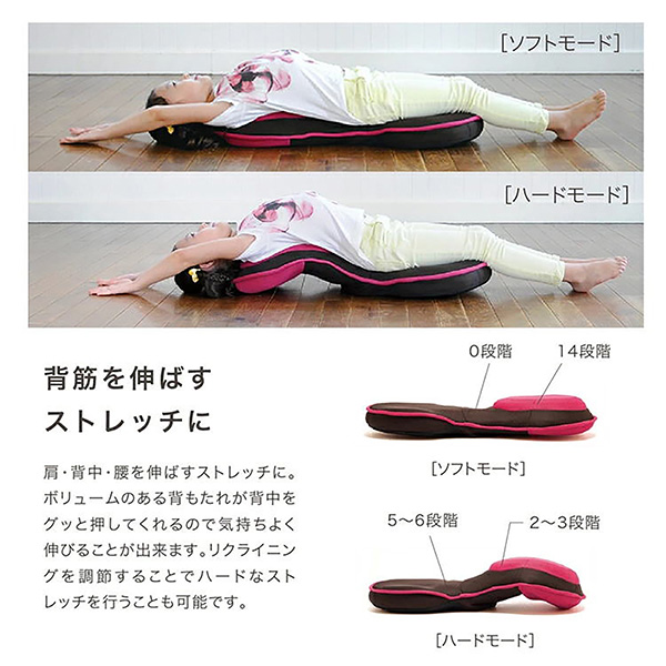 背筋がGUUUN 美姿勢座椅子コンパクト‐背筋がグーン 座椅子 骨盤矯正 腰痛 姿勢 骨盤 ゆがみ首 肩 肩甲骨 背すじ 補整 補正 猫背 ストレッチ リクライニング テレワーク 在宅勤務 プロイデア PROIDEA_11