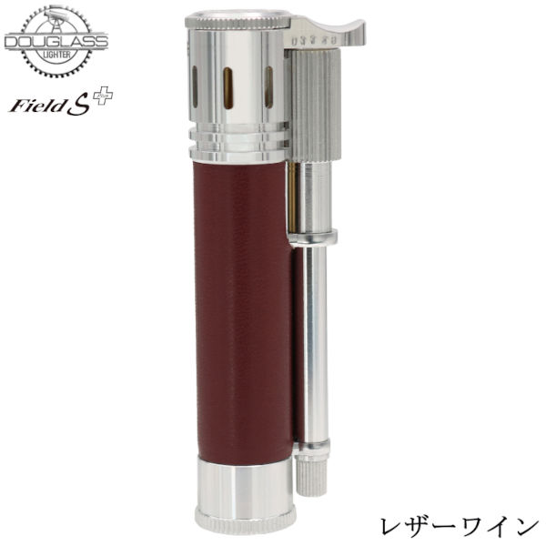 オイルライター DOUGLASS Field S Plus レザーワイン‐本革 日本製‐ダグラス フィールド プラス 高精度 軽量 丈夫 生活防水 ダグラスライター 東京パイプ