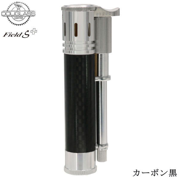 オイルライター DOUGLASS Field S Plus カーボン黒‐カーボン 日本製‐ダグラス フィールド プラス 高精度 軽量 丈夫 生活防水 ダグラスライター 東京パイプ
