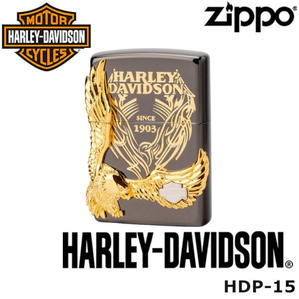 日本限定 正規品 ZIPPO HARLEY-DAVIDSON HDP-15 ダブルメタル ジッポーライター ジッポー ジッポライター ジッポ Zippo ハーレー ダビッドソン ハーレー オイルライター 白頭鷲
