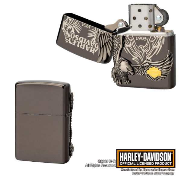 日本限定 正規品 ZIPPO HARLEY-DAVIDSON HDP-18 ダブルメタル ジッポー