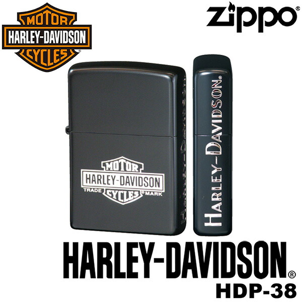 復刻 正規品 ZIPPO HARLEY-DAVIDSON HDP-38 ジッポーライター ジッポー ジッポライター ジッポ Zippo ハーレーダビッドソン ハーレー オイルライター ブラック シルバー