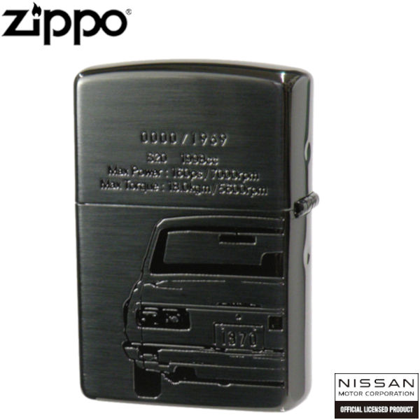 日産 ZIPPO NISSAN SKYLINE GT-R KPGC10 BK ブラック サテン ミラー コンビメッキ シリアルナンバー入り スカイライン ジッポー ライター ジッポ Zippo オイルライター zippo ライター 正規品_2